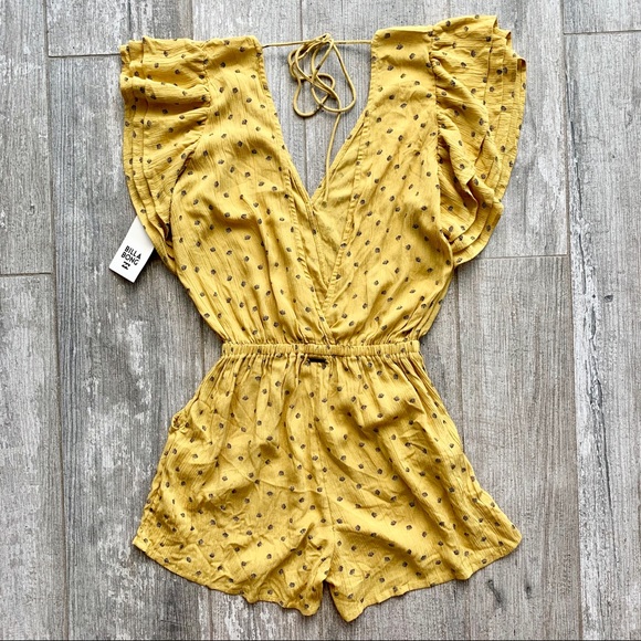 🔥🔥BILLABONG - RUFFLE SLEEVE ROMPER🔥🔥 - Picture 6 of 8